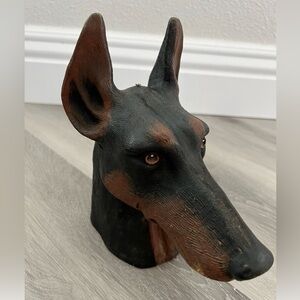 Vintage Doberman Heavy Candle/ decor accent